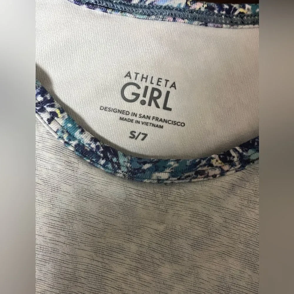 Athleta Girl Tank Top and Running Shorts Sz S/ 7